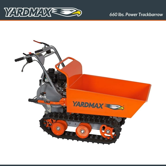 YARDMAX YD8103 Track Barrow, 660 lb. Capacity, Briggs and Stratton, CR950, 6.5 hp, 208cc