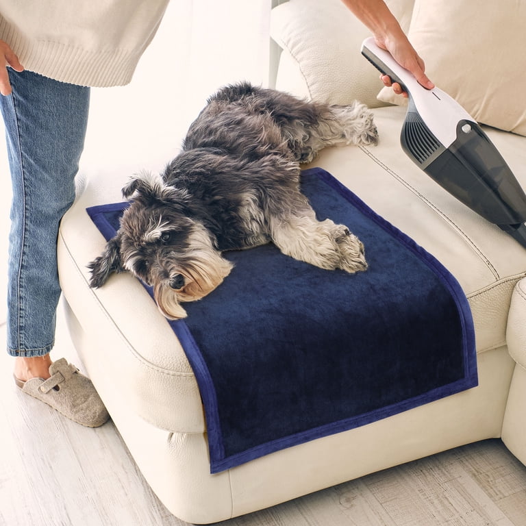 Unique Bargains Solid Print Microfiber Soft Luxury Bed Blanket Navy Blue  23x30 - Walmart.com