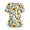 Gold, variant on Plus Size Scrub Tops for Women Floral Print Summer V Neck Shirts Side Slit Short Sleeve Comfy Nurse Uniform Shirt with Pockets Gold 3XL