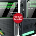 thumbnail image 4 of Wiher Portable AM FM SW Radio,Small Transistor Radio with 1000mAh Rechargeable Battery,Walkman Radio with 3W Large Speaker,Pocket Handheld Radio with 3.5mm Earphones Jack,Gift for Elder, Gold, 4 of 8
