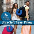 thumbnail image 4 of Almohada de viaje premium (azul) para dormir sin dolor de cuello, almohada de espuma viscoelástica súper suave, fácil de lavar, 1 pieza JM JM, 4 of 5