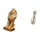 thumbnail image 5 of Figura de león,Estante con estatua de león para escritorio,oficina,decoración del hogar,Figura decorativa de león coleccionable de escritorio,Pareja en miniatura,Pareja de enamorados, 5 of 8