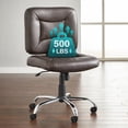 thumbnail image 4 of BrylaneHome 500 Lbs. Weight Capacity Armless Office Chair, 4 of 5