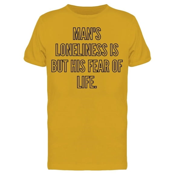 Man's Loneliness, Fear Of Life Tee Men's -Image by Shutterstock