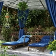 thumbnail image 2 of Outsunny 2 Pieces Wicker Patio Chaise Lounge Chair, 5 Adjustable Back, Blue, 2 of 10