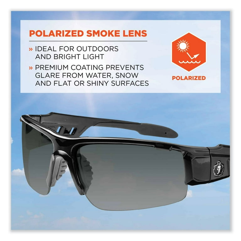 Skullerz Dagr Safety Glasses, Matte Black Nylon Impact Frame, Smoke Polycarbonate Lens, Ships in 1-3 Business Days Skullerz Dagr Safety Glasses, Matte Black Nylon Impact Frame, Smoke Polycarbonate Lens, Ships in 1-3 Business Days