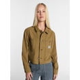 thumbnail image 2 of Kacey Lee Women's Cropped Chore Jacket, Sizes XS-XXL, 2 of 6