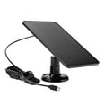 thumbnail image 3 of Tachiuwa 4W 5V Solar Panel Charging Easy to Install Solar Charging Panel Wall Mounted Micro USB Port Black, 3 of 8