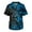 42# Blue, variant on Huresd Men Graphic Scrubs, Fashion Plus Size Spring Scrubs Man Short Sleeve Work Tie Dye Pocket Soft Scrub Blue S