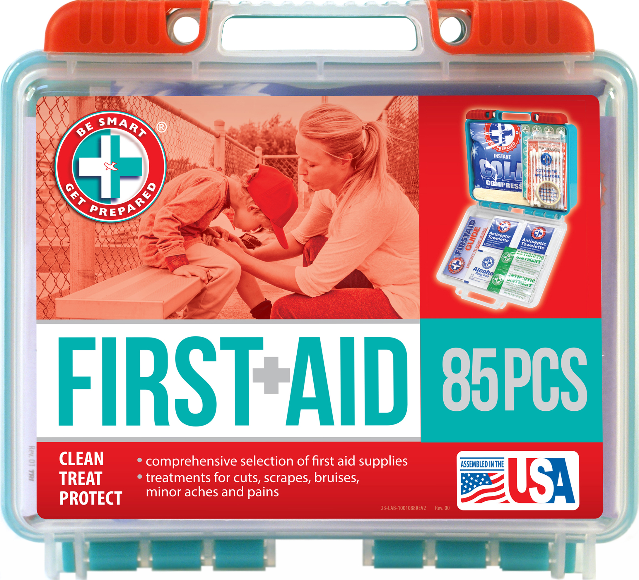 Be Smart Get Prepared First Aid Kit, 85 count