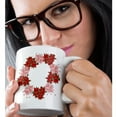 thumbnail image 2 of 3drose, Peppermint Poinsettia Wreath, 15oz Mug, 2 of 6