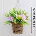 thumbnail image 3 of Spring And Summer Flower Garlands Front Door Baskets Flower Garlands Simulated Flower Wall Hanging Farmhouses Home Decorations, 3 of 5