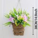 thumbnail image 3 of Spring And Summer Flower Garlands Front Door Baskets Flower Garlands Simulated Flower Wall Hanging Farmhouses Home Decorations, 3 of 5