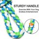 thumbnail image 4 of Juguete de cuerda para perros grandes, juguete para perros Tug of War con 2 asas, ideal para la salud dental de los perros Ormromra WHFLD29, 4 of 7