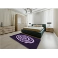 thumbnail image 5 of Ahgly Company Machine Washable Indoor Rectangle Transitional Deep Purple Area Rugs, 2' x 3', 5 of 7