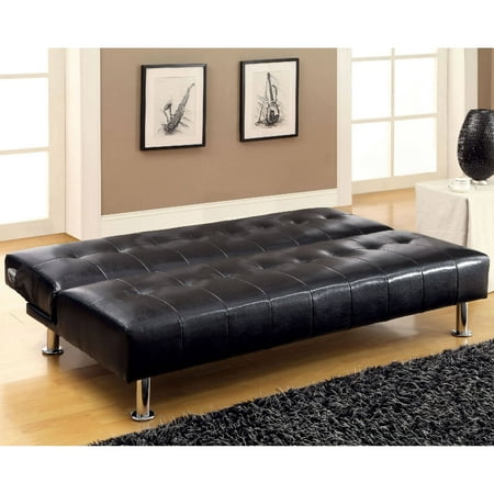 Venetian Worldwide Bulle Faux Leather Futon Sofa