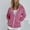 Hot Pink, variant on jjayotai Women's Fashion Hoodie, Zipper V-Neck Pullover Tops Long Sleeve Hooded Blouse Sweatshirt