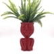 thumbnail image 5 of Maceta suculenta de resina, maceta, cabeza, flor, planta, florero, escultura decorativa para el hogar y el jardín, 5 of 7