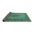 thumbnail image 2 of Ahgly Company Indoor Rectangle Medallion Turquoise Blue Traditional Area Rugs, 5' x 8', 2 of 4
