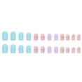 thumbnail image 5 of Fofosbeauty 24pcs Press on False Nails Tips, Square Fake Acrylic Nails, Fresh Summer Flower Color, 5 of 10