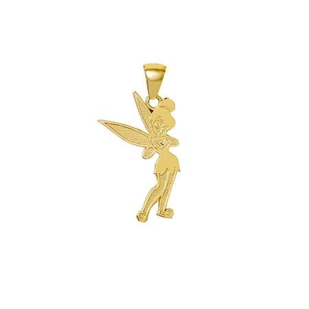 Disney Tinkerbell Jewelry - 10KT Yellow Gold Tinker Bell Pendant 16