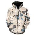 thumbnail image 1 of Spring Autumn Cartoon butterfly pattern Zipper Hoodie Men Women 3D Printed Oversized Sweatshirt Trendy All-Match Hooded Pullover, 1 of 5