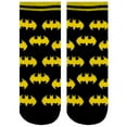 thumbnail image 2 of DC Comics Boys Batman Socks 3 Pack Grey Sizes 4 - Adults 4, 2 of 3
