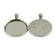 thumbnail image 3 of 30 Unids De Bisel Base Cabochon Collar Colgante De Plata Hallazgo, 3 of 6