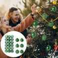 thumbnail image 3 of SuoKom Christmas Balls, 36Pcs 1.2 Inch Green Christmas Balls Hanging Ornaments Shatterproof Delicate Baubles Set, for Home Holiday Party Xmas Tree Decoration Gifts, 3 of 8