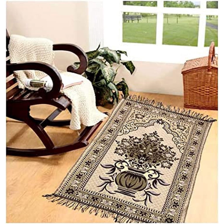 Cotton Muslim Islamic Janamaz/Prayer Mat, Anti-Skid Prayer Mat