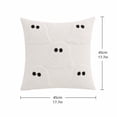 thumbnail image 2 of Halloween Ghost Decorations 18 X 18 Inch Halloween Pillow Cover Embroidered Ghost Throw Pillow Case Cute Spooky Home Decor for Couch Bedroom Living Room 1 Pack, 2 of 4