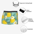 thumbnail image 5 of Kdxio Men's Boxer Briefs with Lemons Chamomile Flowers And Leaves Print - Comfortable and Breathable Underwear for Everyday Wear, 5 of 7