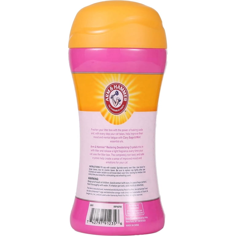 ARM & HAMMER Deodorizing Cat Litter Crystals, Clary Sage & Mint photo 6
