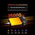 thumbnail image 3 of Blackview BV7300 Rugged Phone, 6GB 256GB, Android 14 Gaming Phone,15000mAh 45W Rugged Smartphone,Black/Orange, 3 of 6