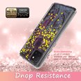 thumbnail image 5 of T-Mobile REVVL 4 Plus Case, Rosebono Hybrid Bling Glitter Sparkle Epoxy Graphic Marble Colorful Silicone Skin Cover Armor Case for T-Mobile REVVL 4 Plus (Dark Blue), 5 of 5
