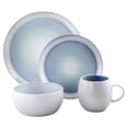 thumbnail image 2 of Elama Mocha 16 Piece Stoneware Dinnerware Set in Blue, 2 of 8