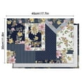 thumbnail image 5 of Pioneer Flower Floral Print Pattern Summer Placemats Table Placemats Set Of 6-Linen Kitchen Washable Placemats Table Mats 12x18 Inch Non-Slip Heat Resistant, 5 of 5