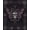 Black Purple Gray, Pattern 2, variant on Design&I 8'x10' Washable Area Rug Snag-Free Witchy Serpent Tarot Motifs Moody Goth Witch Snake Round Gothic Playful for Dining Room, Large Office, Lounge