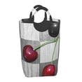 thumbnail image 2 of KLL Cherries Laid Laundry Hamper,Large Canvas Fabric Lightweight Storage Basket Toy Organizer Dirty Clothes Collapsible Waterproof, 2 of 6