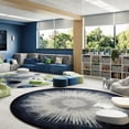 thumbnail image 2 of Rare Earth 7'7" Round Area Rug In Color Night Sky, 2 of 2