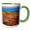 Green/White, variant on 3drose, Usa, Utah. Bryce Canyon National Park, Twilight, 15oz Mug