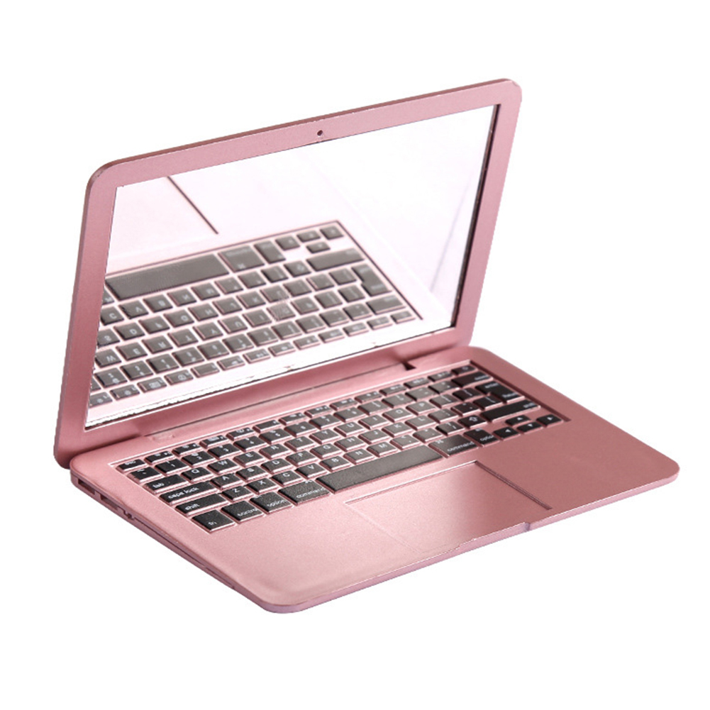 SANWOOD Portable Laptop Design Mini Pocket Mirror Dressing Makeup Girl