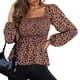 thumbnail image 4 of SAYOO Blusa leopardo de manga larga SAYOO  moda, 4 of 9