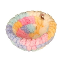 figatia Bird Nest Snuggling Shed Hut Washable Self Warm Parrot Cage Nest Bird Hideaway Hut for Cockatiel Lovebird Parakeet Chinchilla Colorful S