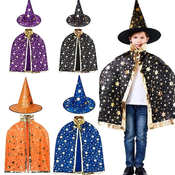 Set De 12 Sombreros De Bruja Con Murciélago Para Halloween – Decoración De Papel Para Fiestas Infantiles, 6 Estilos