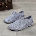 thumbnail image 6 of Crunowin Women's Comfort Rain Shoes, Soft Sole Low-Cut Waterproof Non-Slip Stylish Wide Size Outdoor Shoes Gray 9.5, 6 of 7