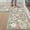 Green, variant on Floral Kitchen Rugs Set of 2 Anti-Fatigue Kitchen Mats Green Cushioned Mats with Colorful Flowers Farmhouse Non Slip Waterproof Comfort Standing Rug 17.3x29+17.3x47, Green Floral