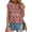 B-orangefloral, variant on Summer Short Sleeve Tops for Women Eyelet Casual Tunic Crew Neck T Shirts for Womens Clothes Eyelet Embroidery Trendy Curved Hem Tunic Tops T Shirts