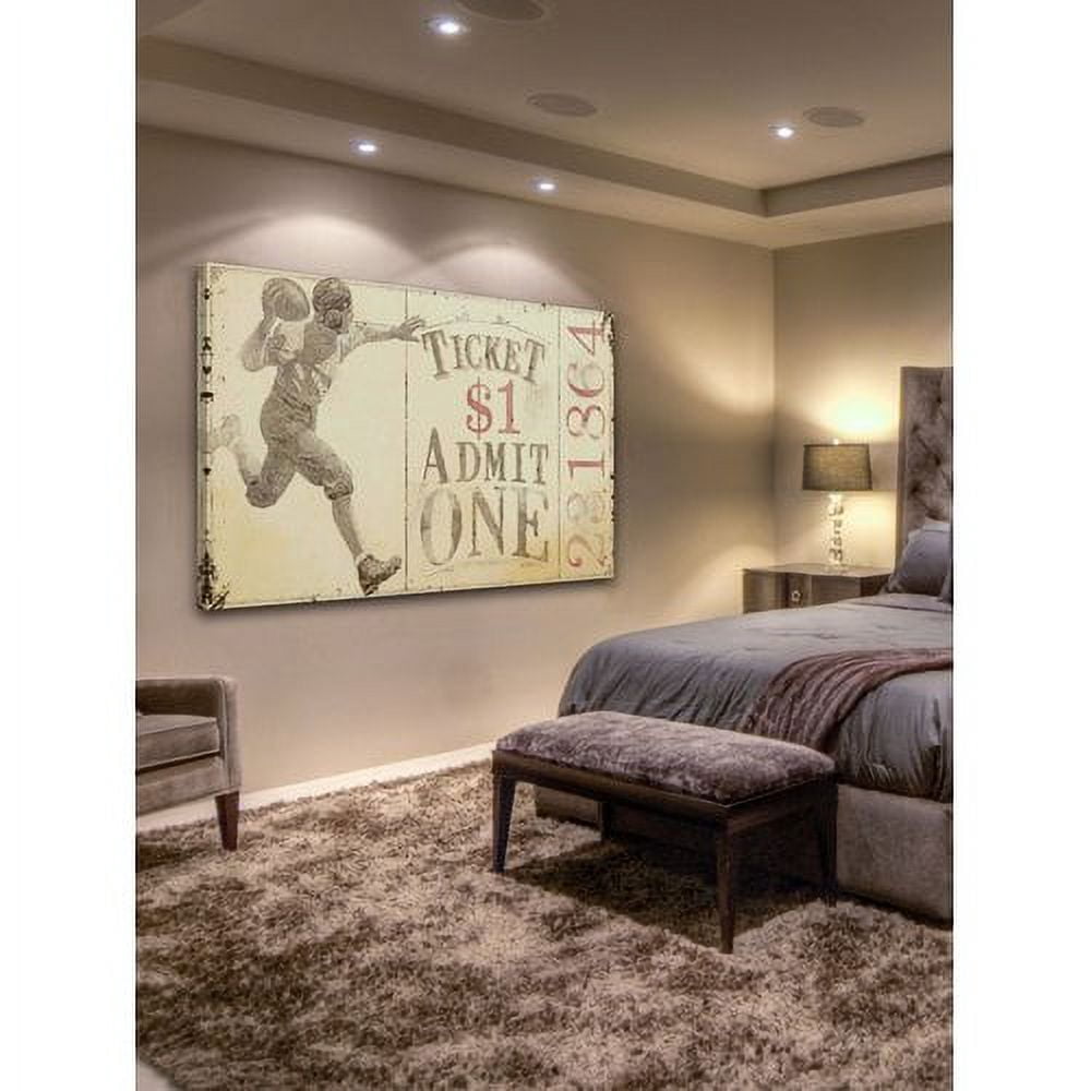 Marmont Hill Inc Marmont Hill - "Quarterback Pass-Alternative Version 1" by Maurice Bower Painting Print on Canvas - Multi-color