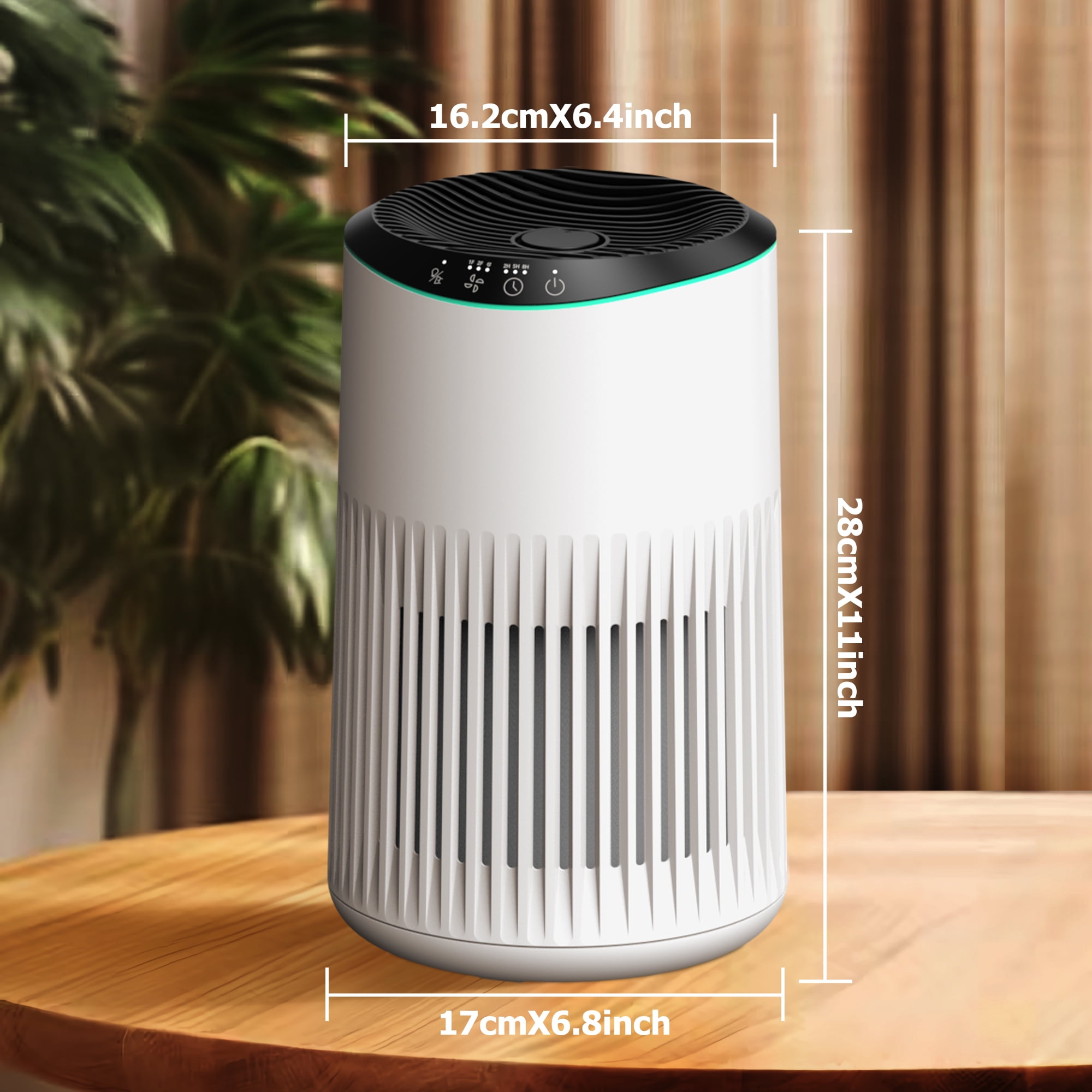 MORENTO Air Purifiers with Hepa Filter for Home Bedroom Large Room, Remove 99.97% Dust up to 450 Sqft, White, 2 Pack